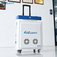 Macchina per Pulizia Laser a Fibra Pulsata con Ruote, Pulitore Portatile per Rimozione di Ruggine, Vernice, Ossido e Rivestimenti su Metallo