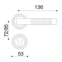 Fabricant de nouvelles poignées de porte d'intérieur double face avec serrures et charnières Poignées de porte en laiton