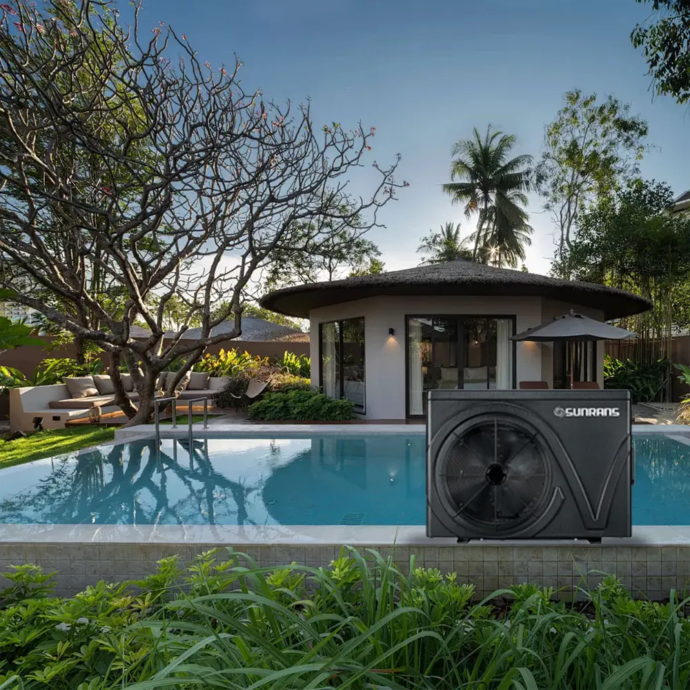 Bomba de calor eléctrica Sunrans para calefacción de piscinas, inversor de CC de ahorro de energía, bomba de calor para piscina de Villa