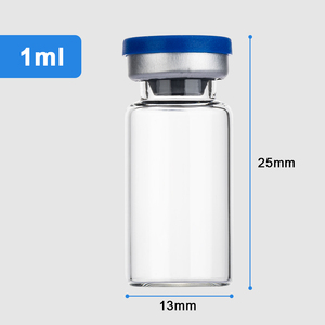Sterile Industrial Use Medicine Injection Vials Glass Rubber Stopper 1ml Gold Stamped Mini Round Liquid No <b>Reed</b> <b>Diffuser</b> - Product Image 2