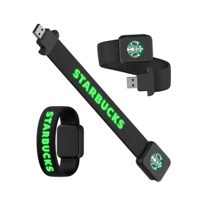 Vòng Đeo Tay Silicon Bán Chạy Vòng Tay <span class=keywords><strong>USB</strong></span> Flash Drive 64Gb U Disk 16Gb 32Gb 8Gb 4Gb Thẻ Nhớ Ổ Đĩa Có Logo Phát Sáng - Product Image 1