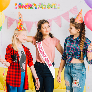 Écharpe de fête en satin disco blanche et rose avec inscription « Cowgirl » pour anniversaire, décoration de fête <span class=keywords><strong>western</strong></span> pour fille d'anniversaire - Product Image 3