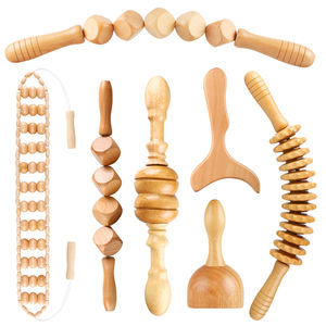 Masseur de drainage lymphatique en bois et kit d'outils Gua Sha produits de massage de mise en forme du corps - Product Image 1