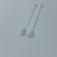 Capuchon anti-poussière transparent LC avec anneau de fixation et cordon anti-perte pour connecteur à fibre optique