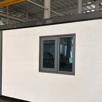 Maison préfabriquée modulaire en conteneur, cabine préfabriquée en acier en kit, extérieur blanc, structure noire, pour bureau ou habitation