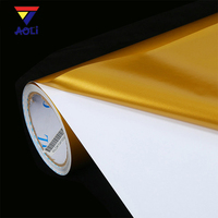Film de vinyle auto-adhésif imprimable jet d'encre éco-solvant (laser/or/argent) pour lamination à froid, rouleau de PVC 100 microns, 50 m
