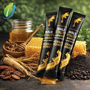 Miel naturel liquide oral, vitalité masculine, énergie, miel aux herbes, 15g, complément amélioré pour hommes - Product Image 1