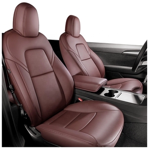 ผ้าคลุมเบาะรถยนต์หนัง Nappa PU สำหรับ <span class=keywords><strong>Tesla</strong></span> <span class=keywords><strong>Model</strong></span> <span class=keywords><strong>3</strong></span>/Y ป้องกันทุกสภาพอากาศ กันน้ำ ทุกสี - Product Image 4