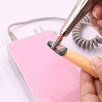 Machine à ongles professionnelle sans fil, vente en gros, 0~35000 tr/min, 60W, portable, rechargeable, sans balais