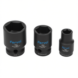 Jeu de clés à douille Fervi Impact, 3 pièces, métriques, à embout hexagonal - Product Image 2
