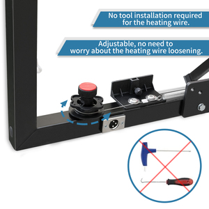 Outils de coupe de mousse de <span class=keywords><strong>fil</strong></span> chaud MINOVA Machine de coupe de plaque d'isolation de panneau de polystyrène KT/PP - Product Image 4