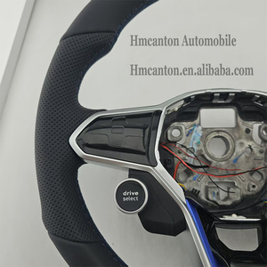 พวงมาลัยหนังแท้ R8 พร้อมไฟ LED สำหรับตกแต่งรถยนต์ Volkswagen Golf Polo Passat ลดราคาพิเศษ - Product Image 6