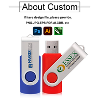 Memorias USB Personalizadas al por Mayor con Logotipo, 8GB 16GB 32GB USB 2.0 3.0, Unidad USB Metálica, Tarjeta de Memoria, Pendrive, Regalo