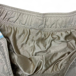 Shorts de sport décontractés pour hommes Healy 26-27 d'été, gris, en maille, avec bandes latérales bleues et cordon de serrage à la taille, haute qualité - Product Image 3