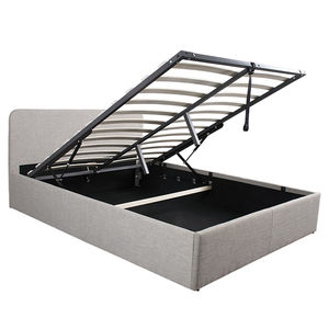 <span class=keywords><strong>Lit</strong></span> <span class=keywords><strong>de</strong></span> tête <span class=keywords><strong>de</strong></span> <span class=keywords><strong>lit</strong></span> rembourré en cuir PU à deux places avec rangement <span class=keywords><strong>de</strong></span> levage à gaz - Product Image 5