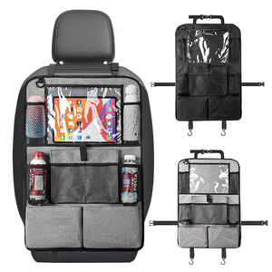 <b>Car</b> Seat Back Storage Bag Multifunctional Organizer With 8-11 Pockets For Rear Seat <b>iPad</b> And Drink <b>Holder</b> Universal Fit - Product Image 1