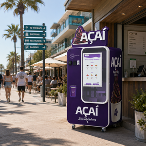 Distributeur automatique de desserts glacés à l'açaï avec écran tactile de paiement et distribution automatique de gobelets - Product Image 1