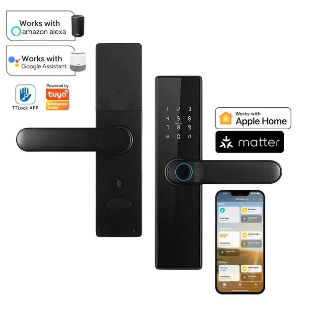 NEW Function Design Matter Wifi Digital Alexa Apple Homekit Gate Lock External Smart Door Lock Ttlock Smart Door Lock