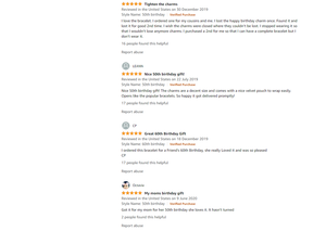 Regali di compleanno per donna <span class=keywords><strong>13</strong></span> ° 16 ° 18 ° 21 ° 30 40 50 60 65 70 80 90 favoloso dal vivo risata amore torta Charms braccialetto espandibile - Product Image 5