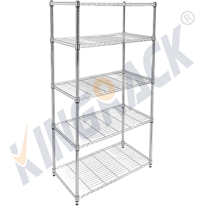 Промышленный прочный металлический органайзер 609x457x1800 мм, полка из проволочной сетки для кухни, кладовой, гаража, многоцелевой - Product Image 2