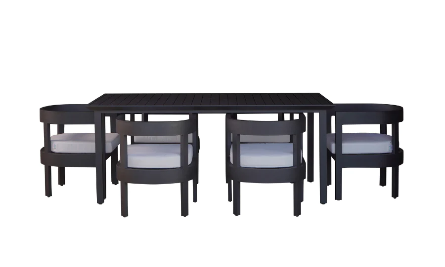 Garden sets table and chair outdoor patio furniture aluminum 7-piece dining set