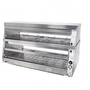 Vitrine chauffante électrique professionnelle pour pâtisseries et aliments, à température contrôlée, pour poulet frit - Product Image 4