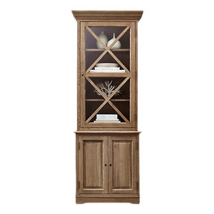 Bibliothèque américaine en bois massif Porte en verre rétro <span class=keywords><strong>Casier</strong></span> latéral pour le <span class=keywords><strong>d</strong></span>îner <span class=keywords><strong>Casier</strong></span> à vin à porte simple de fabrication française - Product Image 1