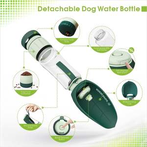 Botella de agua para perros Super Design con contenedor de comida, portátil, a prueba de fugas, para viajes, para mascotas de tamaño mediano y pequeño - Product Image 3