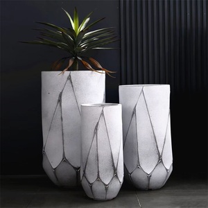 Vasi per <span class=keywords><strong>Piante</strong></span> Alti 60 65 75cm, Fioriere Grandi all'Ingrosso, Vasi <span class=keywords><strong>in</strong></span> Fibra per Fiori, Grandi Dimensioni per Interni ed Esterni, Vasi <span class=keywords><strong>in</strong></span> Argilla - Product Image 4