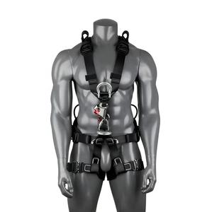 CGLX-Harnais de sécurité noir à cinq points pour spéléologie, escalade, rappel, équipement de protection contre les chutes et de sauvetage - Product Image 6