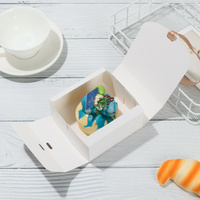 Emballage de pâtisserie écologique exquis, petit emballage pour desserts, boîte en kraft pour dragées, cadeau pour les invités de mariage avec ruban
