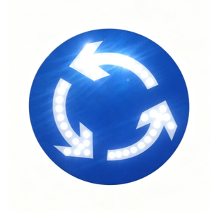 <span class=keywords><strong>Panneau</strong></span> de signalisation routière LED haute visibilité pour rondes de circulation, étanche, solaire et rotatif pour les intersections - Product Image 5