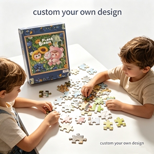 Jeux de puzzle personnalisés avec lettres de l'alphabet, jeux de société, mini puzzles à boutons, jouets éducatifs pour enfants, garçons et filles - Product Image 1