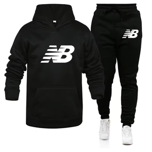 <span class=keywords><strong>Felpa</strong></span> <span class=keywords><strong>con</strong></span> <span class=keywords><strong>Cappuccio</strong></span> da Uomo Oversize, Nuova Moda Multicolore, <span class=keywords><strong>Felpa</strong></span> Sportiva <span class=keywords><strong>con</strong></span> <span class=keywords><strong>Cappuccio</strong></span> e Pantaloni Casual da Uomo - Product Image 5