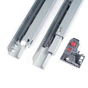 Mềm đóng undermount giấu ngăn kéo trượt 3-fold Damper ngăn kéo kênh rails Push-to-Open Hidden Telescopic ăn phòng ngủ - Product Image 3
