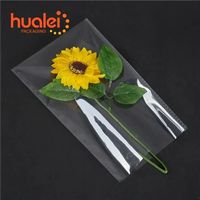Sac d'emballage alimentaire en caoutchouc transparent à fond carré en plastique OPP pour la cuisson de pain grillé à biscuits Sacs à goûter pour cadeaux