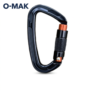 Mosquetón Personalizado de 25kN con Bloqueo Automático en Forma de D, UIAA CE 7075, de Aluminio con Cierre de Rosca para Escalada en <span class=keywords><strong>Roca</strong></span>, Arnés, Equipo de Rescate, OEM - Product Image 1