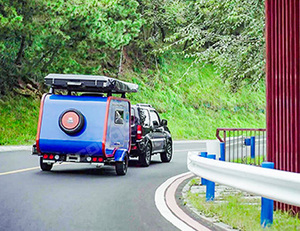 Conquer Falcon Lightweight Mini <strong>Teardrop</strong> On-Road <strong>Camper</strong> Trailer <strong>Popular</strong> Outdoor Camping Gear for 2 Persons - Product Image 3