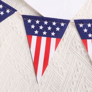 Banderas Promocionales Personalizadas con la Bandera Estadounidense, Banderas de Poliéster con Doble Costura, Asta de Aluminio, para Exteriores, Día de la Independencia - Product Image 2