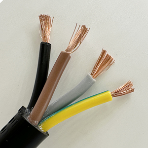 H05RN-F 450/750V 0.75mm ² 1.0mm ² สายเคเบิลแบบยืดหยุ่น<span class=keywords><strong>3</strong></span>/4/5แกนสำหรับกลางแจ้งและสภาพแวดล้อมที่เปื้อน - Product Image 6