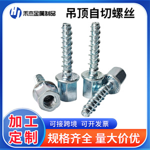 Tornillo de Rosca Autoperforante con Brida Hexagonal M6 M8 M10 M12, Fijación para Techo de Hormigón, Clase 4.8, Grado A - Product Image 5