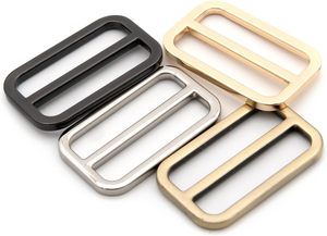 Loosco Deslizadores de Metal Planos Ajustables, Hebillas Triglide para Correas, Sujetadores de Correa, Ajustadores de Cinturón para Bolsos de Cuero, Latón Cepillado - Product Image 4