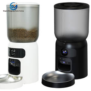 Pengumpan hewan peliharaan Video HD 1080P otomatis, mangkuk interaktif AI gaya Solid Modern ramah lingkungan untuk anjing kapasitas pengisian daya/baterai 6L - Product Image 4