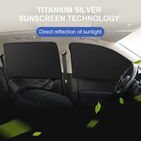 Couverture de pare-soleil de fenêtre de voiture d'été Pare-soleil magnétique puissant pour un ombrage complet Couverture de protection magnétique opaque