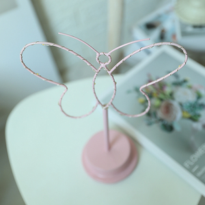 โคมไฟตั้งโต๊ะ LED ทรงผีเสื้อสีชมพูใช้พลังงานจาก2022โคมไฟเหล็กไฟกลางคืนอุปกรณ์ตกแต่งบ้านอัจฉริยะสำหรับบ้านเด็กผู้หญิง - Product Image 5