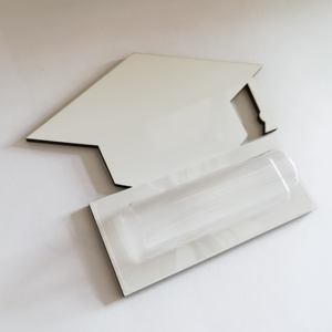 Qualisub Porta Soldi Personalizzabile in MDF a Forma di Cappello da Laureato, Porta Soldi Sublimabile, Biglietti Regalo di Natale Vuoti per Design Fai-da-te - Product Image 5