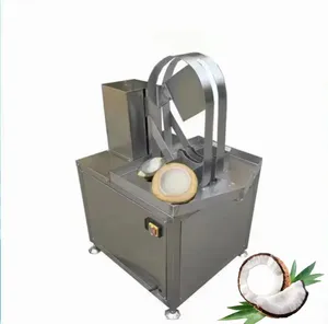 Coupe de noix de coco verte à demi-coupe automatique/coupeur de noix de coco tendre/découpeuse de diamant de noix de coco jeune