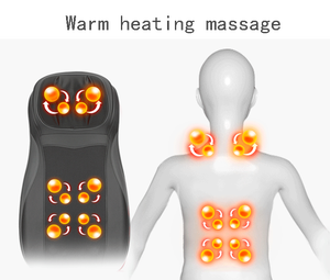 Shiatsu Infrared Heating &amp; Full Body Vibrating <strong>Massage</strong> Cushion Neck &amp; <strong>Back</strong> Kneading Relaxation Feature <strong>for</strong> Home Use - Product Image 3