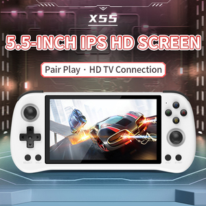 เครื่องเล่นเกมพกพา X X53 หน้าจอ IPS 5.1 นิ้ว ความละเอียด 800*480 หน่วยความจำในตัว 8GB เกมเรโทรในตัว รองรับการเชื่อมต่อ AV ออกสัญญาณทีวี รองรับการ์ด TF ขยายความจุได้ ฟังก์ชั่นหลากหลาย - Product Image 5