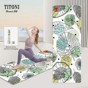 <span class=keywords><strong>TITONI</strong></span> qualité perfectionniste impression UV tapis de Pilates sans PVC soutien supplémentaire poignée ultime tapis de Yoga en caoutchouc PU vente en ligne - Product Image 1